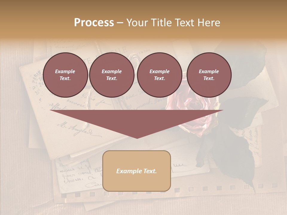 Postage Greeting Paper PowerPoint Template