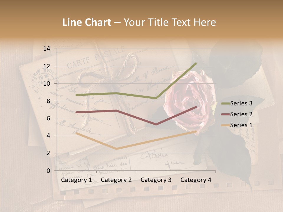 Postage Greeting Paper PowerPoint Template