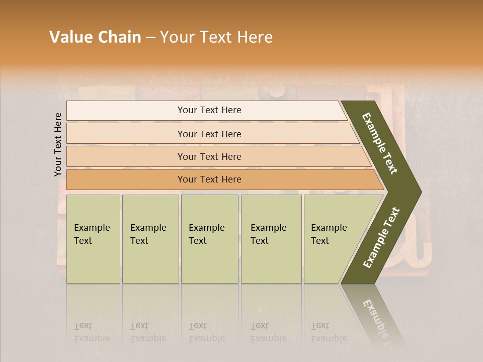 The Word Social Media Written In Wood Type Blocks PowerPoint Template