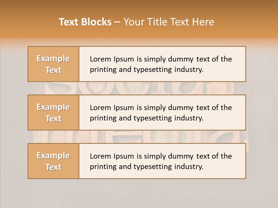 The Word Social Media Written In Wood Type Blocks PowerPoint Template