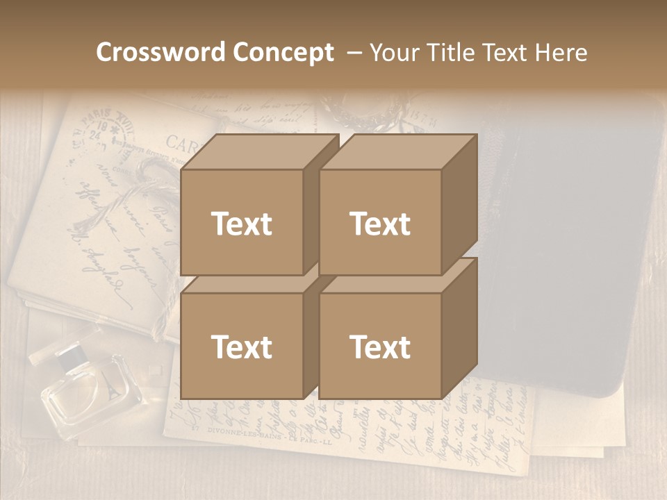 Scrap Letter Craft PowerPoint Template