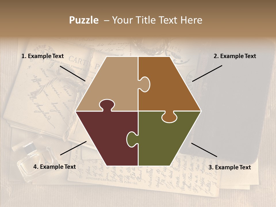 Scrap Letter Craft PowerPoint Template