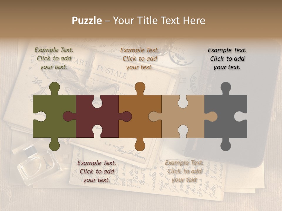 Scrap Letter Craft PowerPoint Template