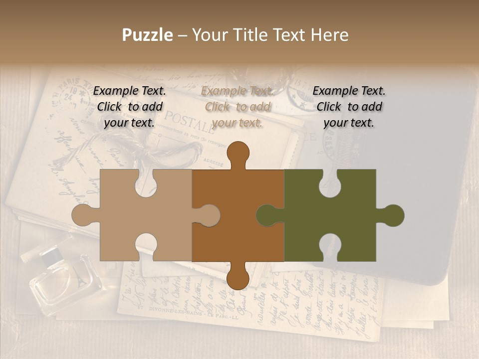 Scrap Letter Craft PowerPoint Template