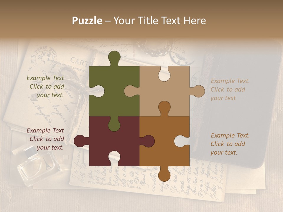 Scrap Letter Craft PowerPoint Template