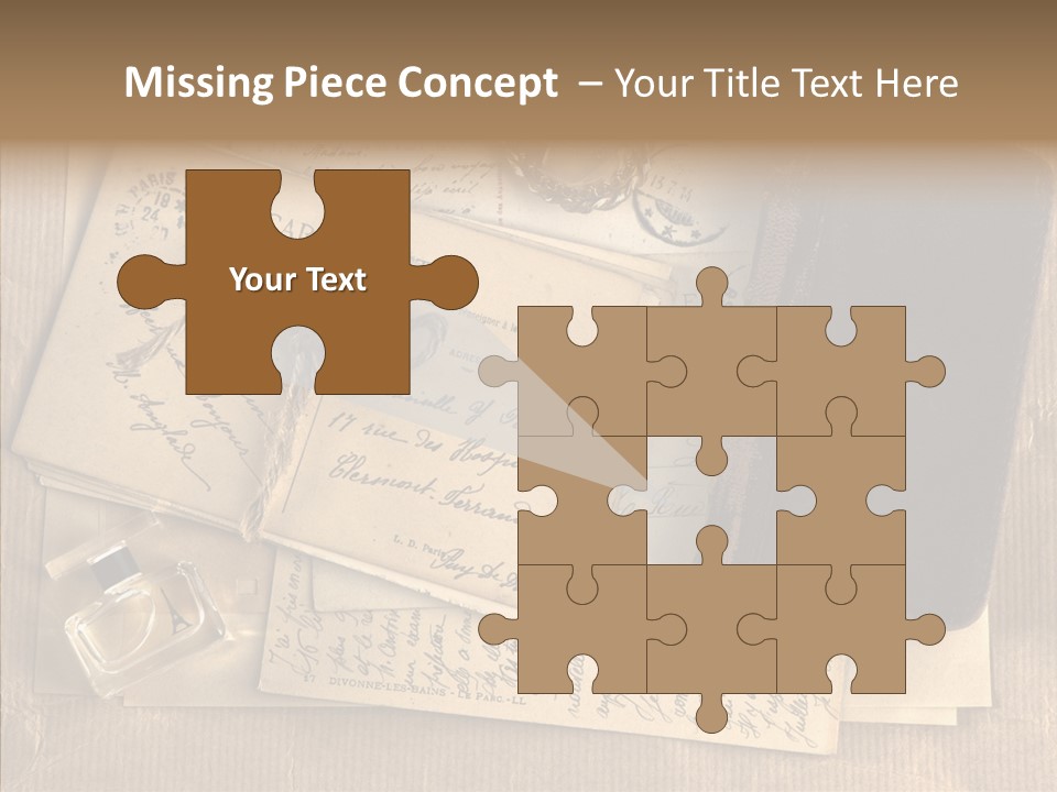 Scrap Letter Craft PowerPoint Template