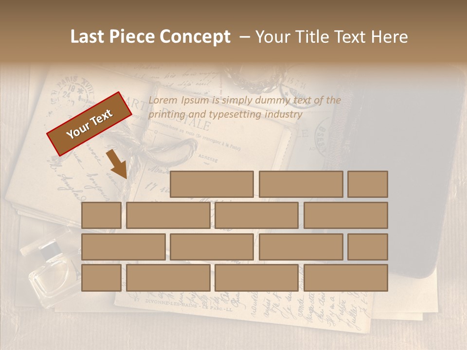 Scrap Letter Craft PowerPoint Template