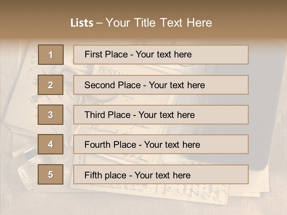 Scrap Letter Craft PowerPoint Template
