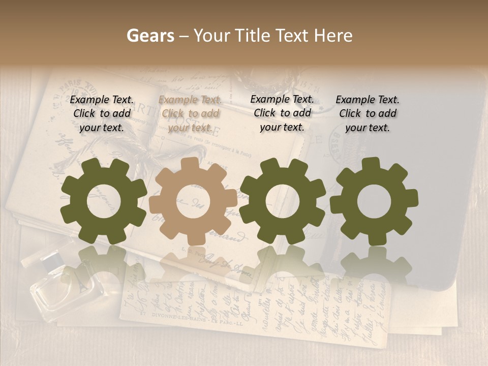 Scrap Letter Craft PowerPoint Template