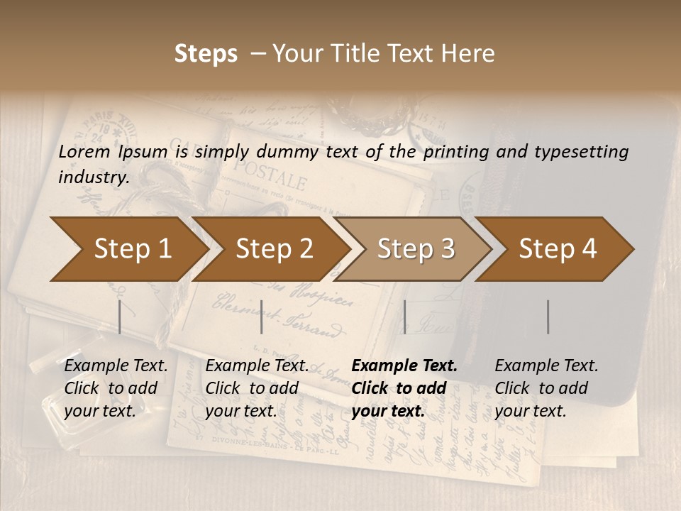 Scrap Letter Craft PowerPoint Template
