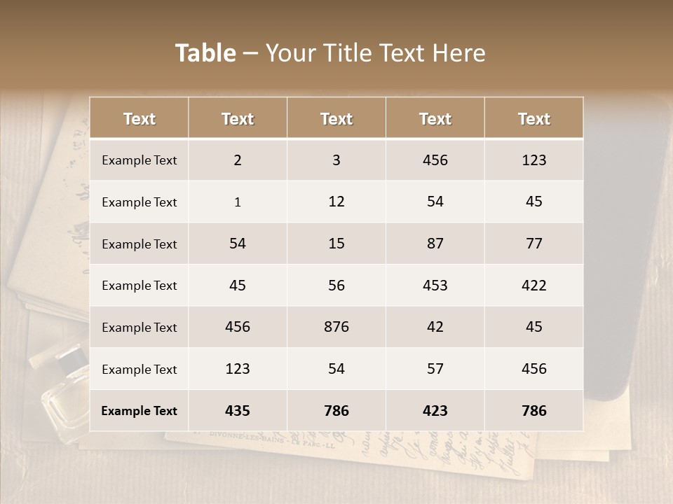 Scrap Letter Craft PowerPoint Template