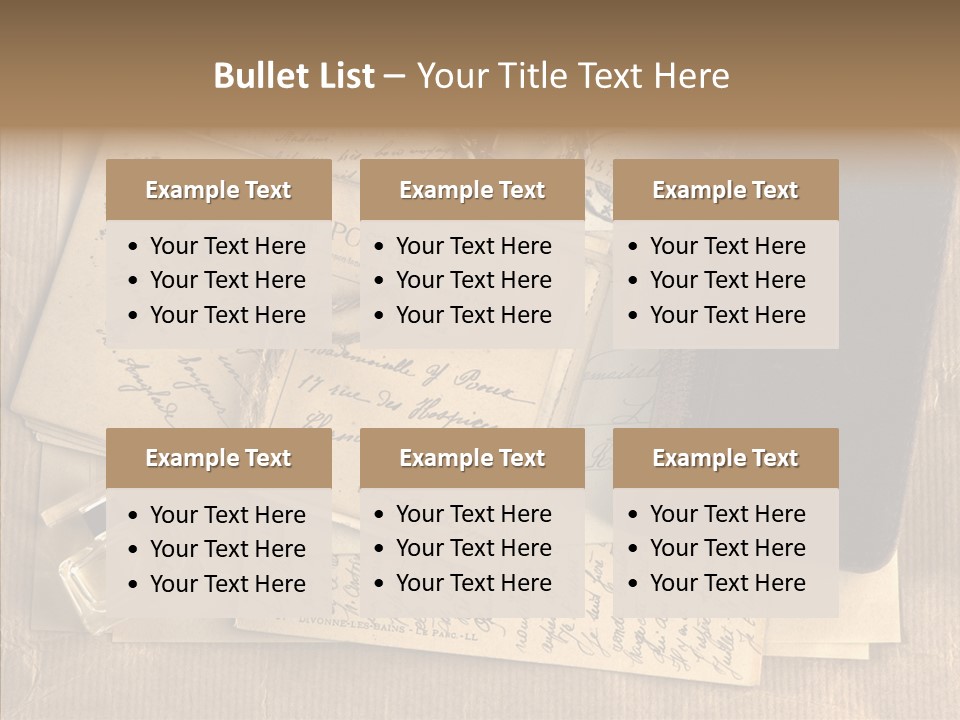 Scrap Letter Craft PowerPoint Template