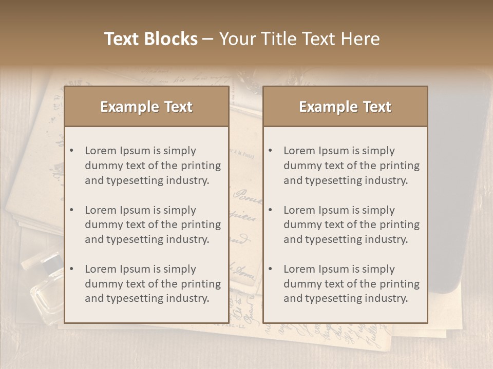 Scrap Letter Craft PowerPoint Template