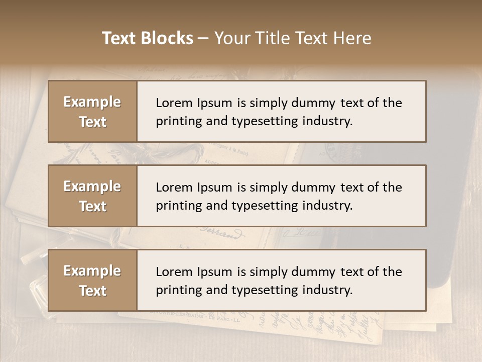 Scrap Letter Craft PowerPoint Template