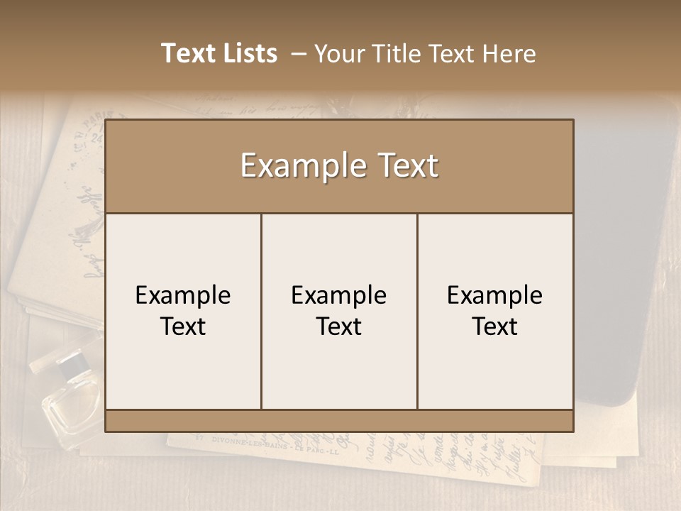 Scrap Letter Craft PowerPoint Template