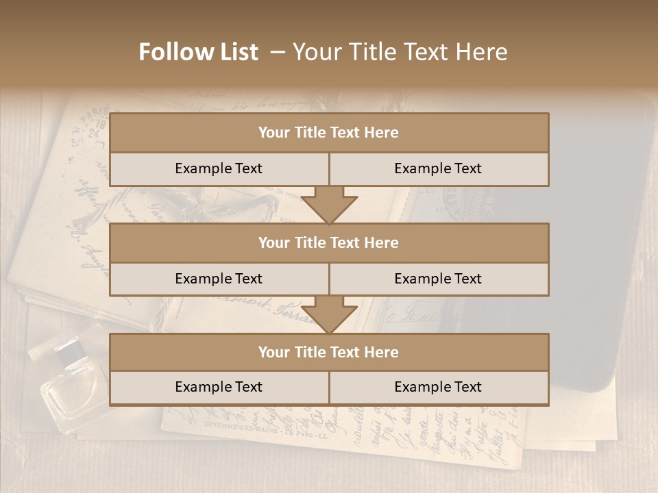 Scrap Letter Craft PowerPoint Template