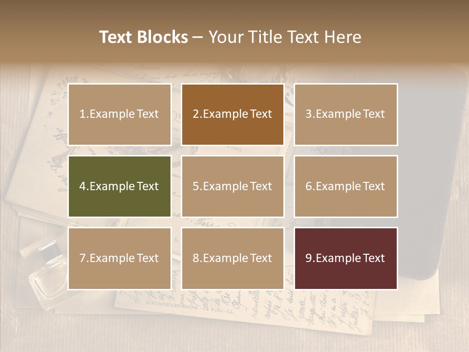 Scrap Letter Craft PowerPoint Template