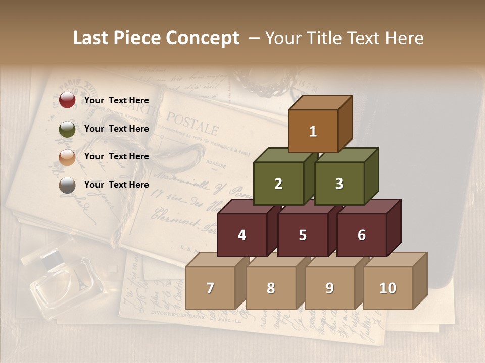 Scrap Letter Craft PowerPoint Template