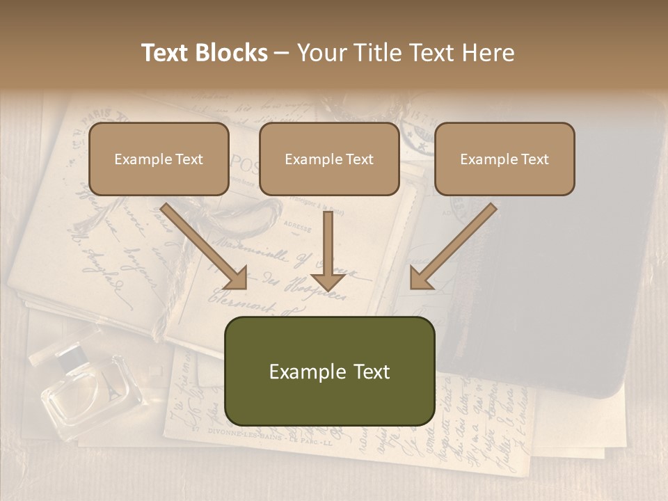 Scrap Letter Craft PowerPoint Template