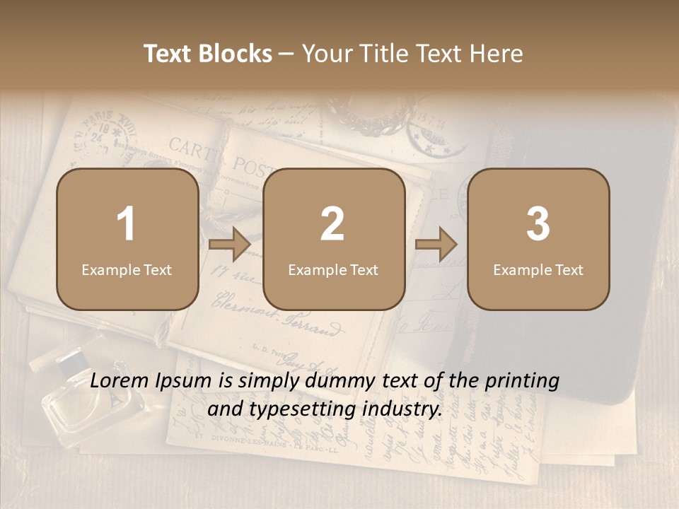 Scrap Letter Craft PowerPoint Template