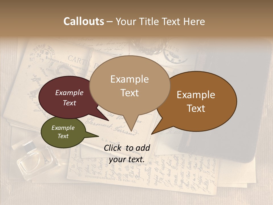 Scrap Letter Craft PowerPoint Template