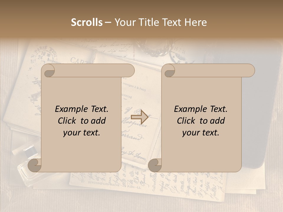 Scrap Letter Craft PowerPoint Template