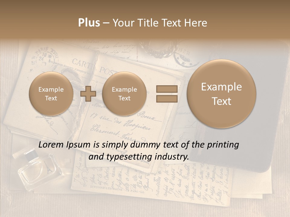 Scrap Letter Craft PowerPoint Template