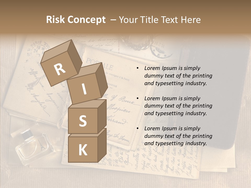 Scrap Letter Craft PowerPoint Template