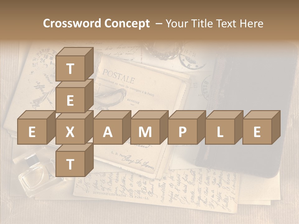 Scrap Letter Craft PowerPoint Template