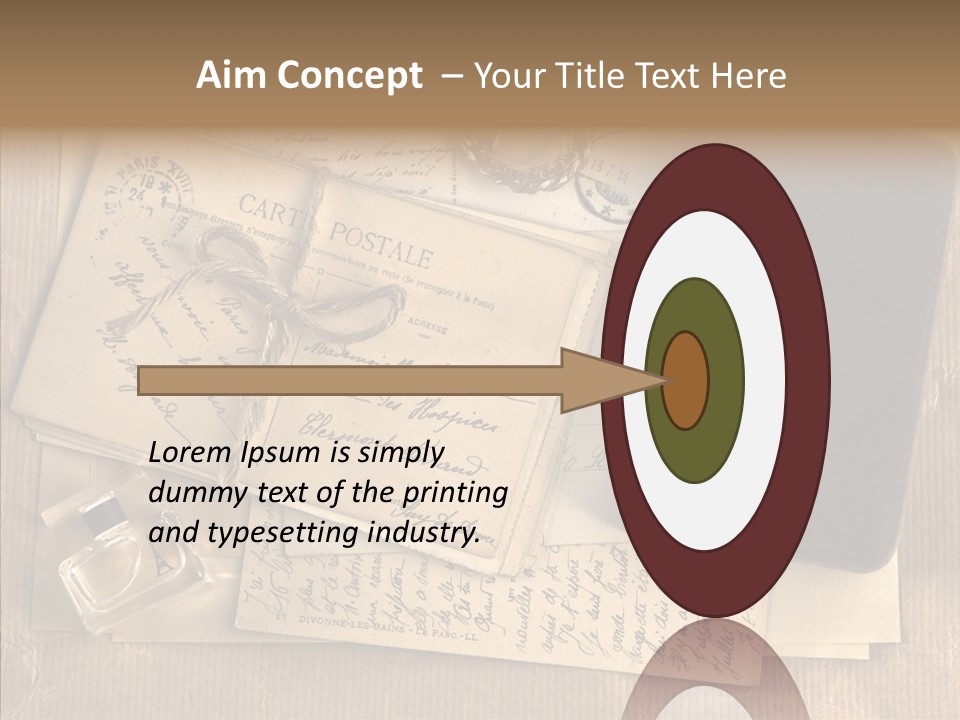 Scrap Letter Craft PowerPoint Template