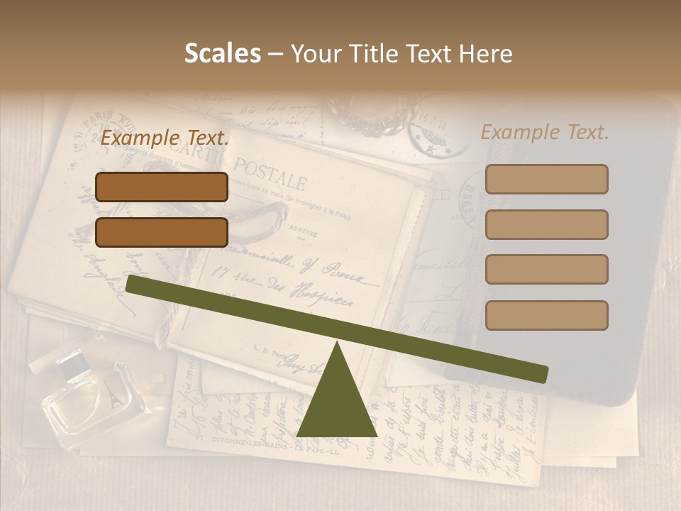 Scrap Letter Craft PowerPoint Template