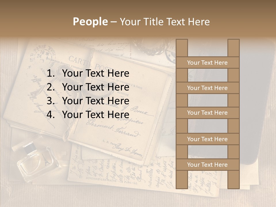 Scrap Letter Craft PowerPoint Template