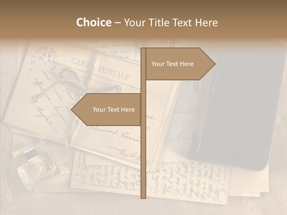 Scrap Letter Craft PowerPoint Template