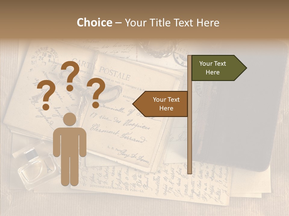 Scrap Letter Craft PowerPoint Template