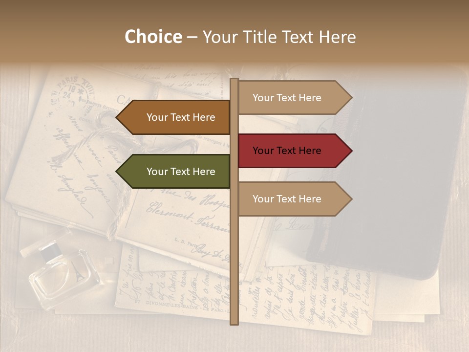 Scrap Letter Craft PowerPoint Template