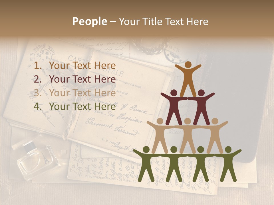 Scrap Letter Craft PowerPoint Template