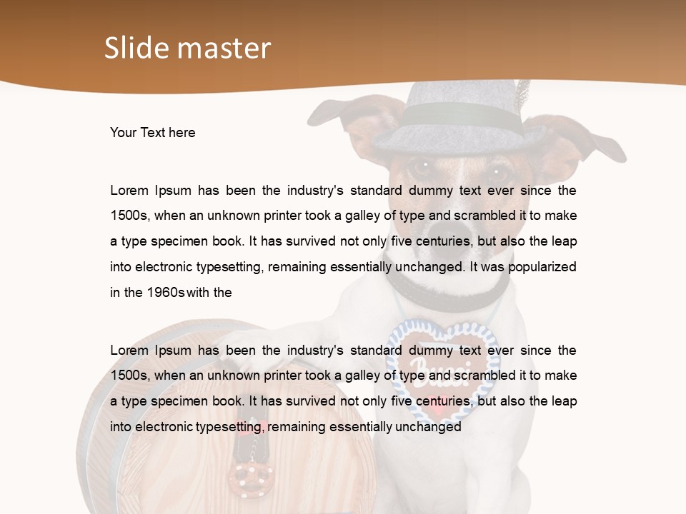 Bayerisch Lederhose German PowerPoint Template