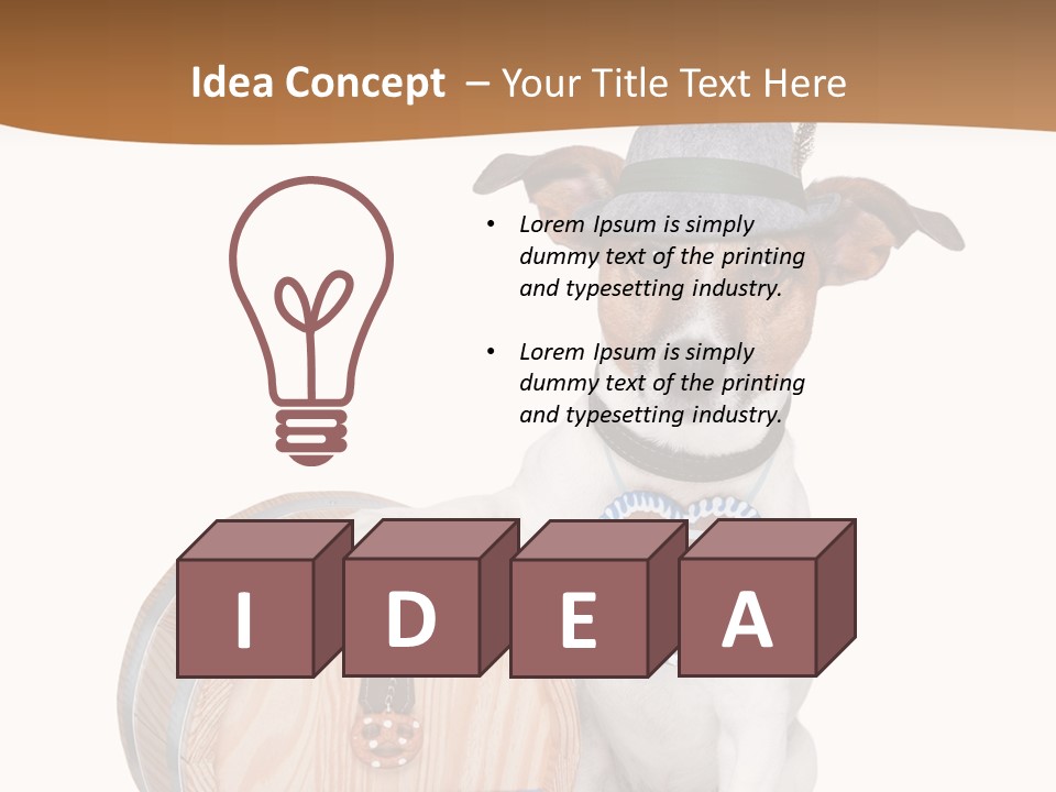 Bayerisch Lederhose German PowerPoint Template