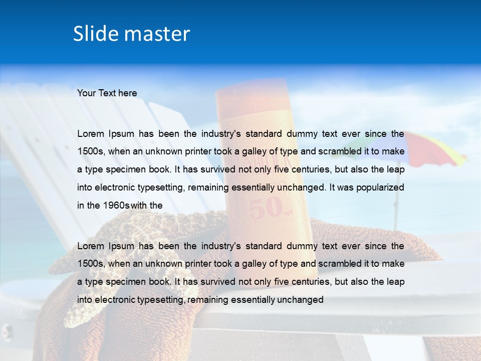 Leisure Summer Relaxation PowerPoint Template