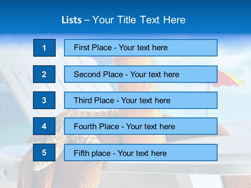 Leisure Summer Relaxation PowerPoint Template