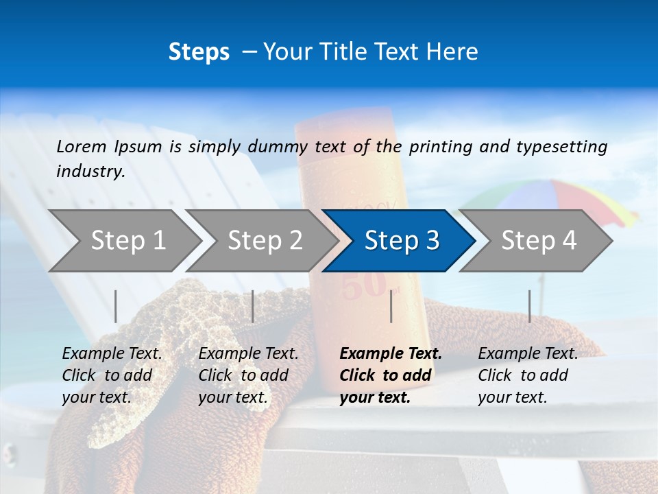Leisure Summer Relaxation PowerPoint Template