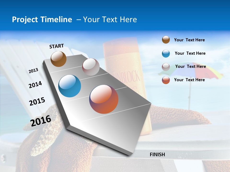 Leisure Summer Relaxation PowerPoint Template