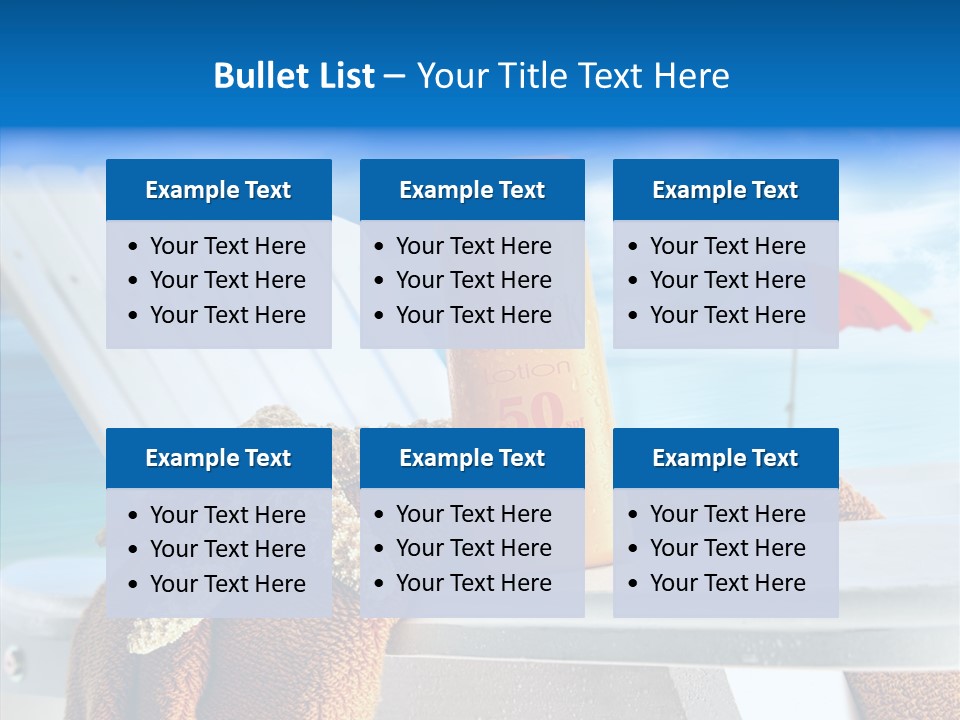 Leisure Summer Relaxation PowerPoint Template