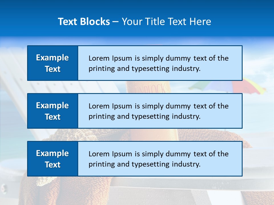Leisure Summer Relaxation PowerPoint Template