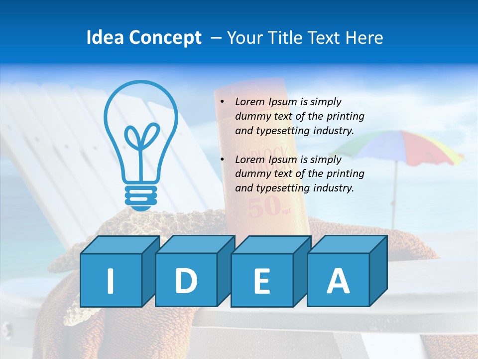 Leisure Summer Relaxation PowerPoint Template