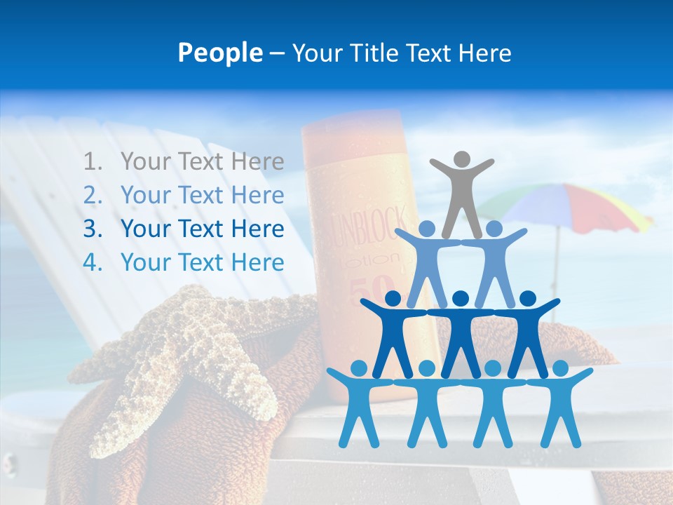 Leisure Summer Relaxation PowerPoint Template