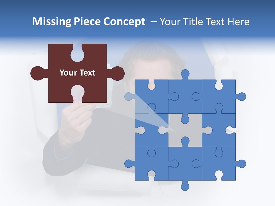 Hand Business Man PowerPoint Template