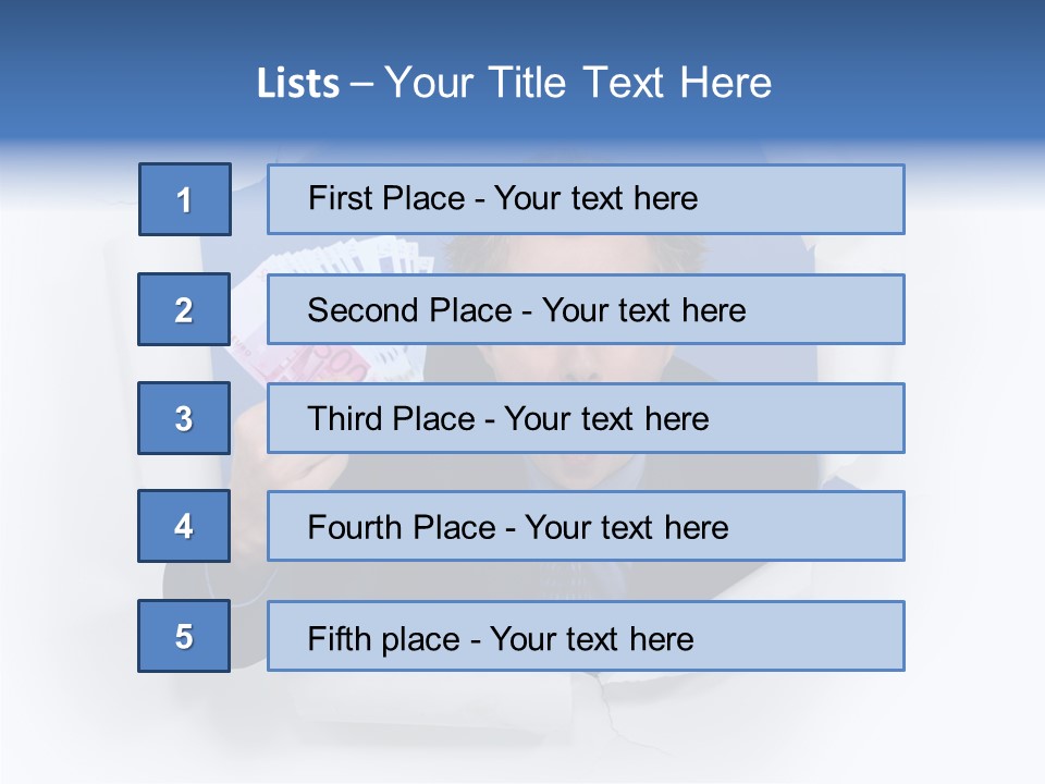 Hand Business Man PowerPoint Template