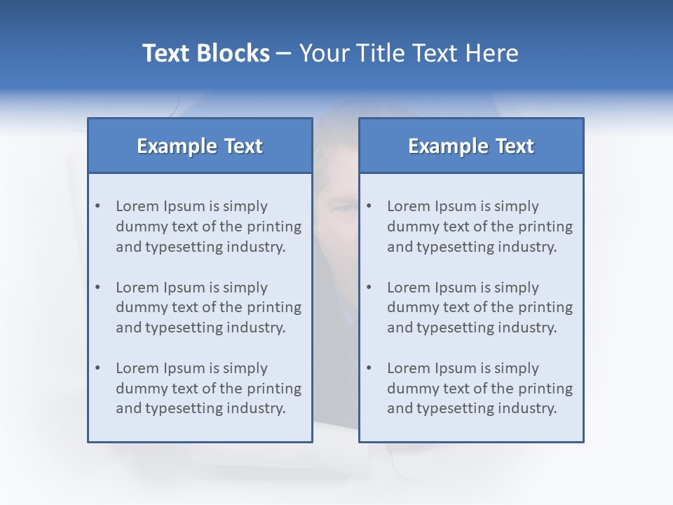 Hand Business Man PowerPoint Template