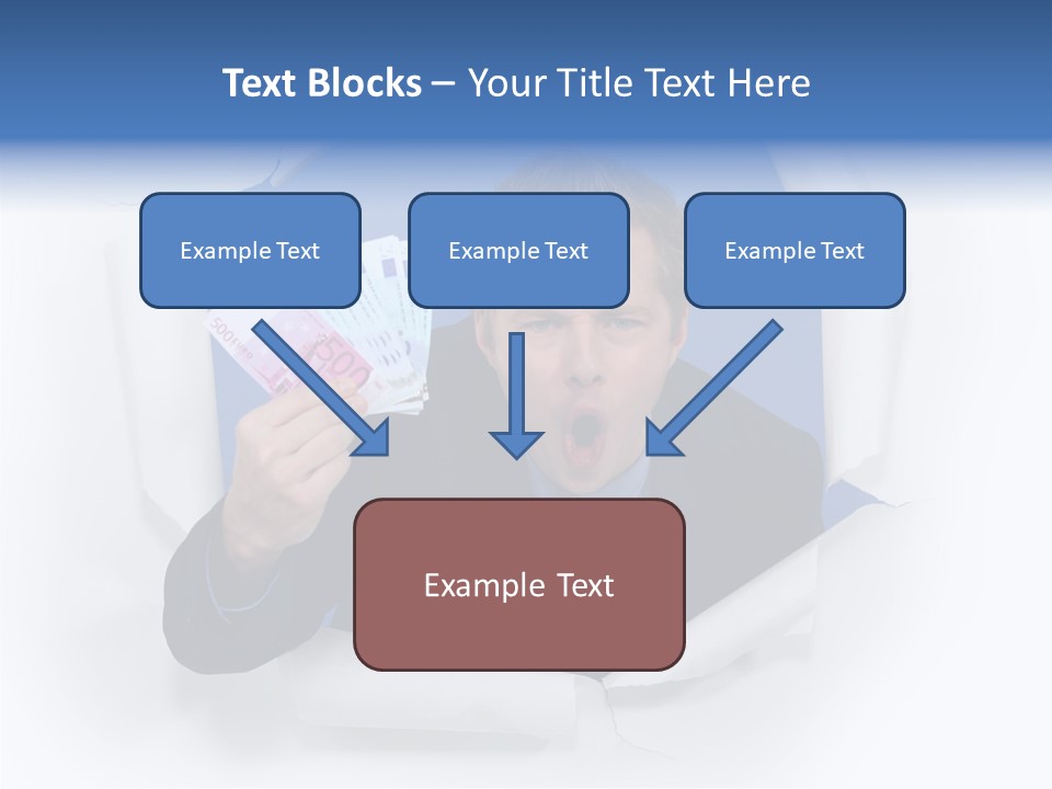 Hand Business Man PowerPoint Template